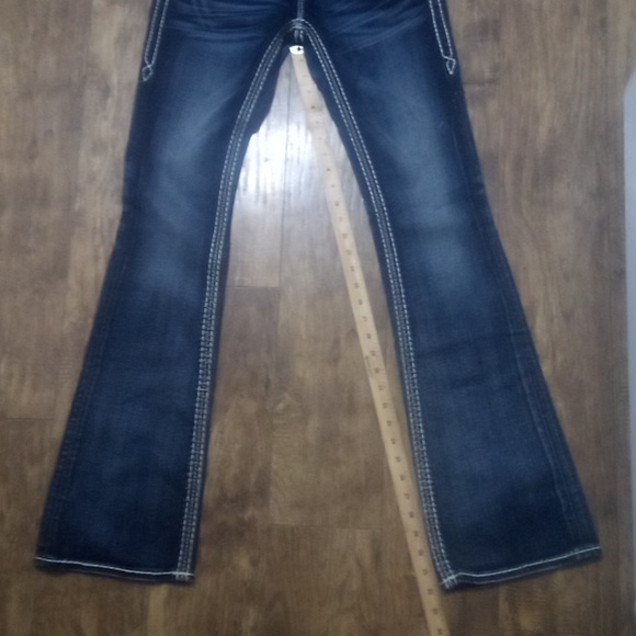 Rock Revival Women's Jeans 26 Bootcut Maria Embellished Shimmer NWOT - Picture 12 of 13